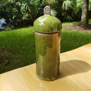 Green Glazed SCUBA Tank