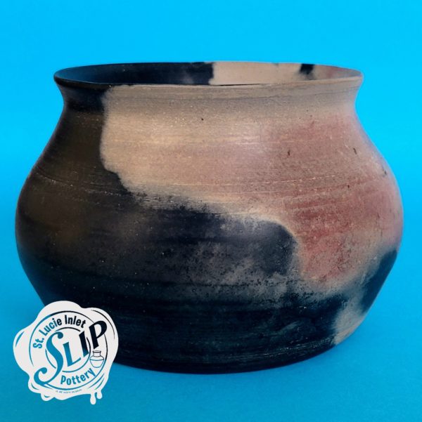 Pit Fired Rotund Vase