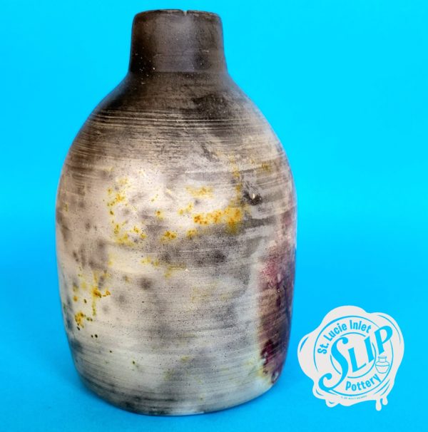 Pit Fired Ceramic Bottle