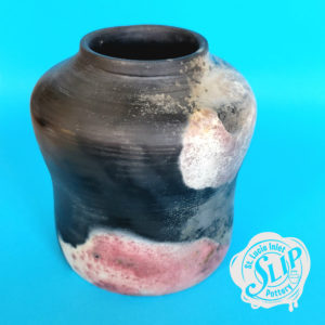 Pit Fired Waisted Vase